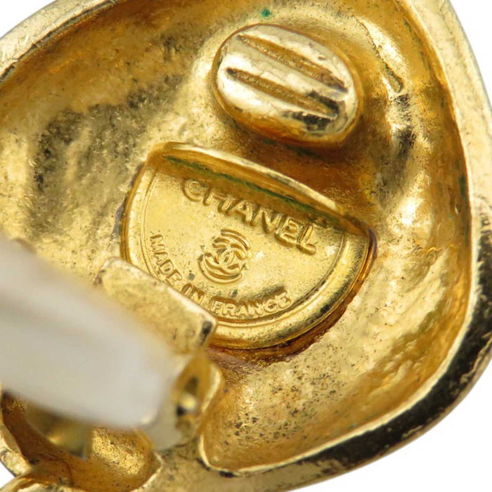 CHANEL
ロゴ COCO CC ゴールドカラーメタル
マダム ココ グリポアガラス ヴィンテージ イヤリング