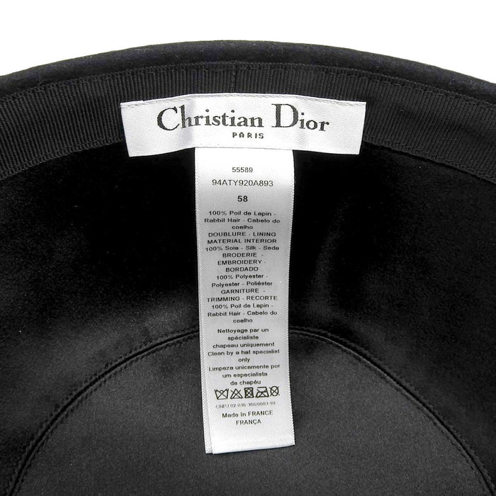 Dior
CD BEE キャップ ヴィンテージゴールドカラーメタル
メタルロゴ ラビット シルク キャスケット
クリスチャンディオール