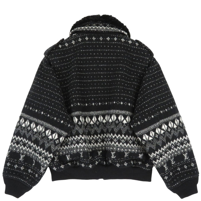 LOUIS VUITTON 
ボア ウール RW222B TN9 FNVE83 
LV ロゴ ジャガード ジップアップジャケット