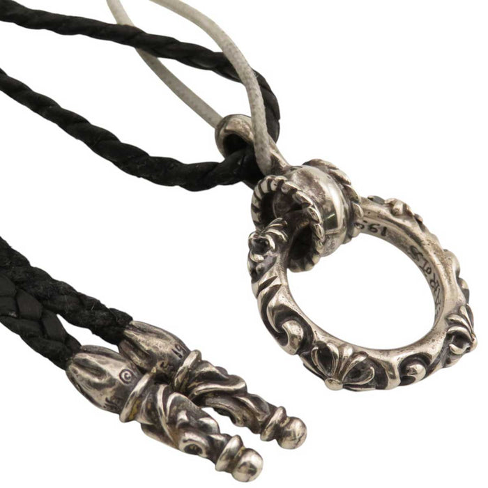 CHROME HEARTS
CH EWLP SBTBAND LB ボロチップ クロス シルバー
SBT バンド リング アイウェア ループ レザー ブレード ネックレス
