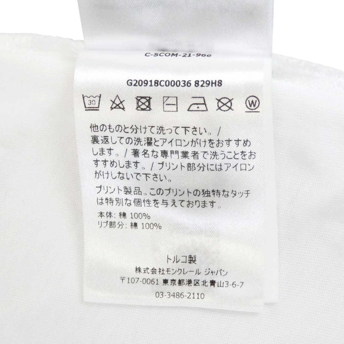 MONCLER
ワッペン 2021年製 コットン
MAGLIA T SHIRT マグリア ロゴ プリント Tシャツ
