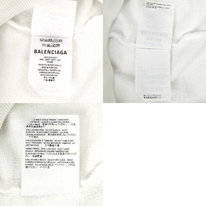 BALENCIAGA
コットン スウェット
フード ロゴ プリント フーディ