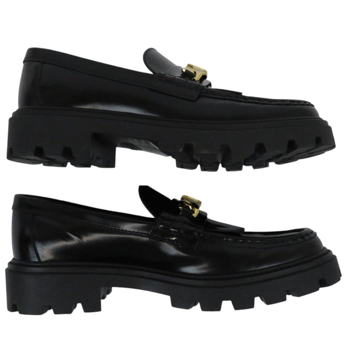 TOD’S
ロゴ チェーン タッセル ゴールドカラー金具
フリンジ ローファー