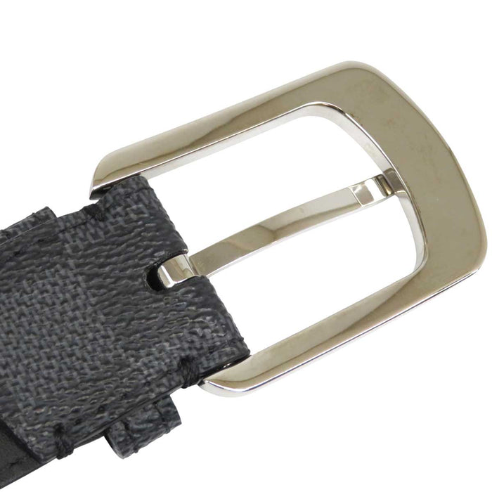 LOUIS VUITTON 
LV ロゴ レザー 
ダミエグラフィット ベルト