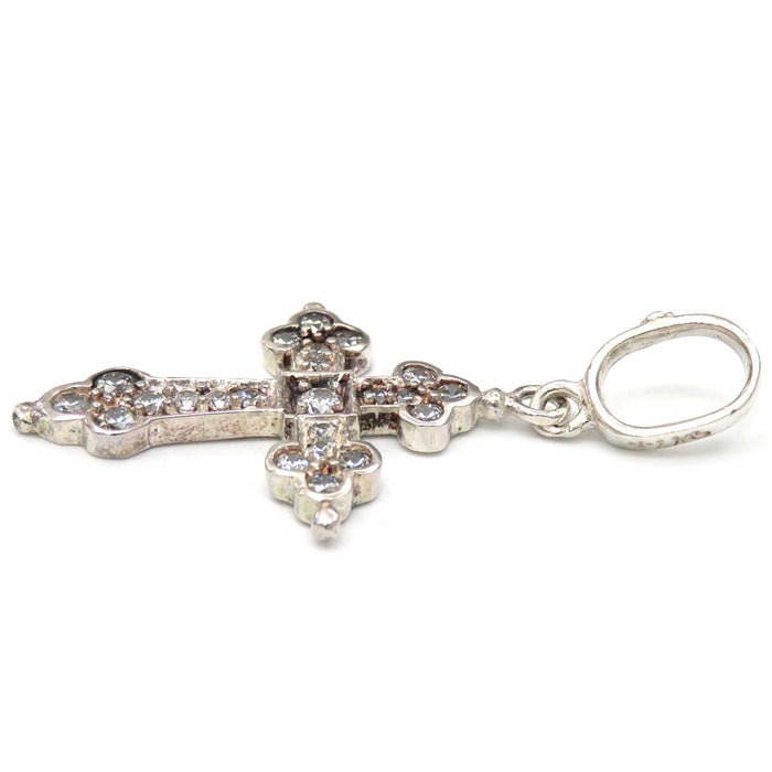 Loree Rodkin 
Silver Bijou Charm 
Medium Gothic Cross Pendant Top