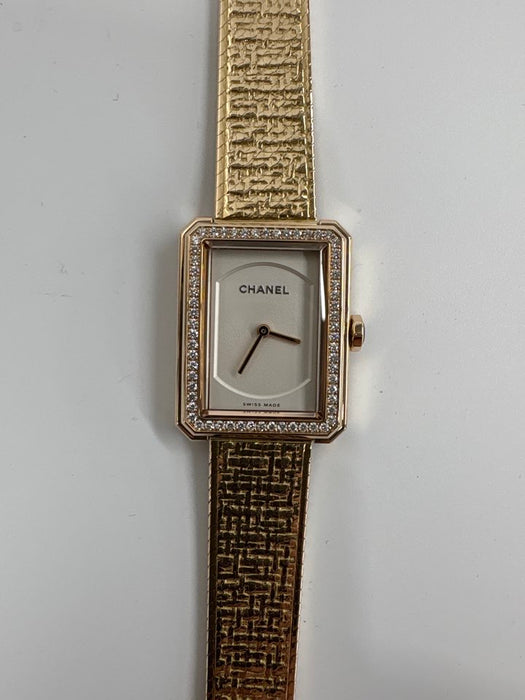 【WHOLESALES】
CHANEL 
H4881 
ボーイフレンド ツイード ダイヤベゼル 
箱　ギャランティ