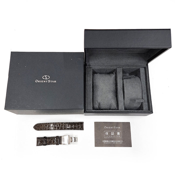 ORIENT 
M34 F8 Skeleton Hand Winding 
Box with warranty