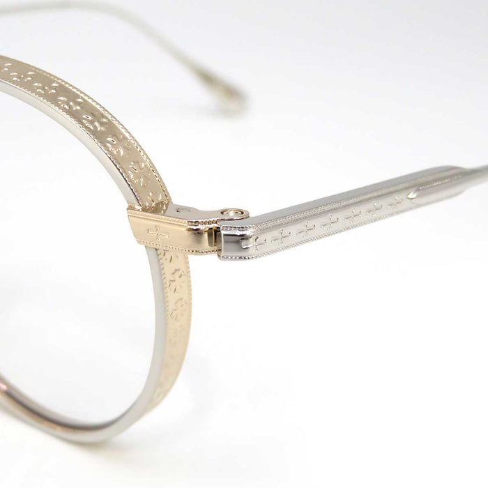 CHROME HEARTS 
CH Plus Croix Lunettes de soleil Lunettes 
ÉPAIS CH Rond Or Monture Métallique Lunettes