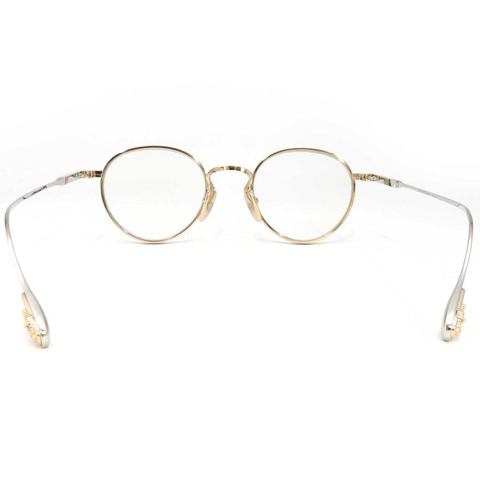 CHROME HEARTS 
CH Plus Croix Lunettes de soleil Lunettes 
ÉPAIS CH Rond Or Monture Métallique Lunettes