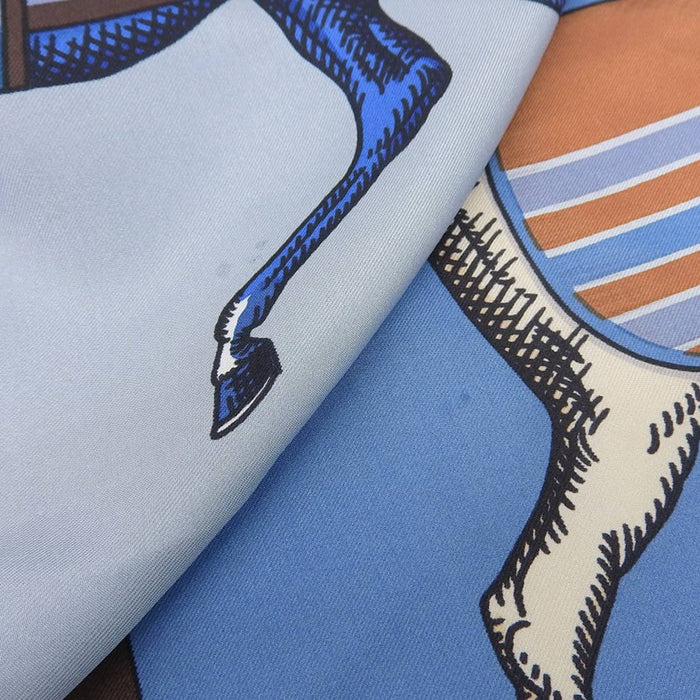 HERMES 
Coperta cavallo sciarpa carré 140 seta grande formato 
Carré Jean 140 couvertures et tenues de jour