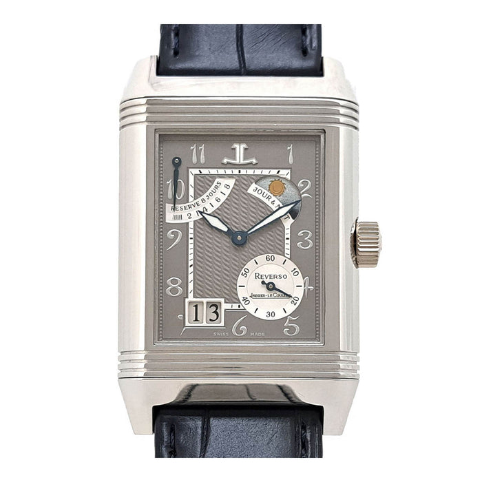 JAEGER-LECOULTRE 
Reverso Septantième Overhauled by JL 
8DAYS with box and guarantee, Manufacturer Overhaul completed