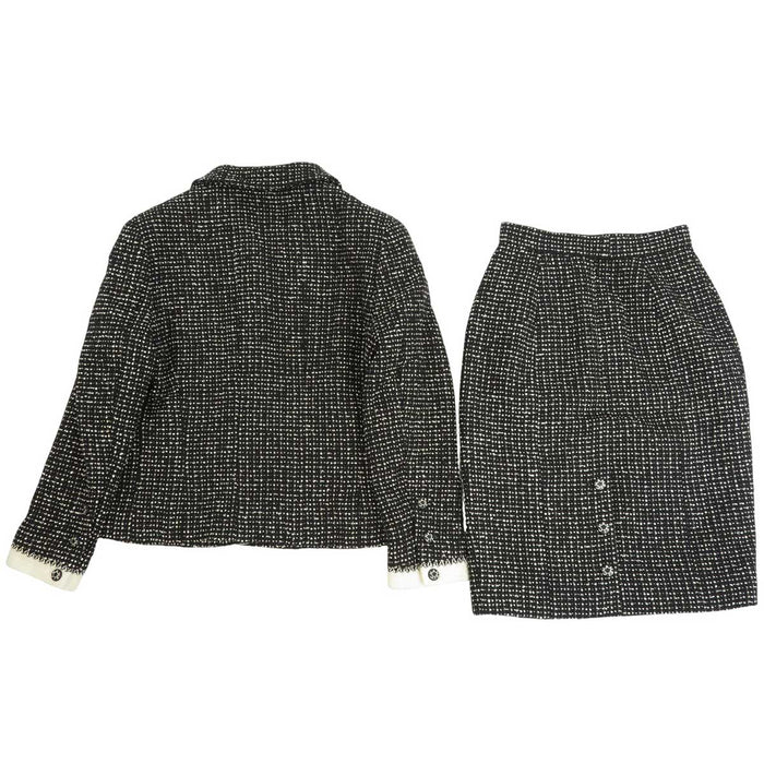 CHANEL 
COCO CC ロゴ ロゴボタン 96C ウール 
ヴィンテージ ツイード セットアップ