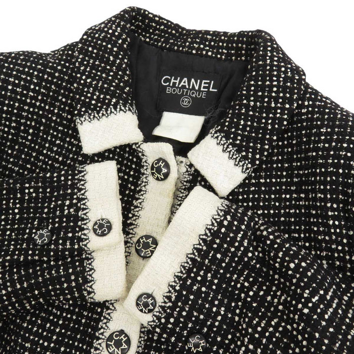 CHANEL 
COCO CC ロゴ ロゴボタン 96C ウール 
ヴィンテージ ツイード セットアップ