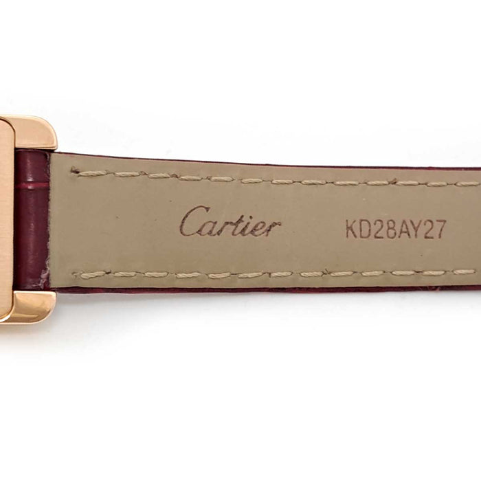 CARTIER 
坦克美洲SM 鑽石錶圈