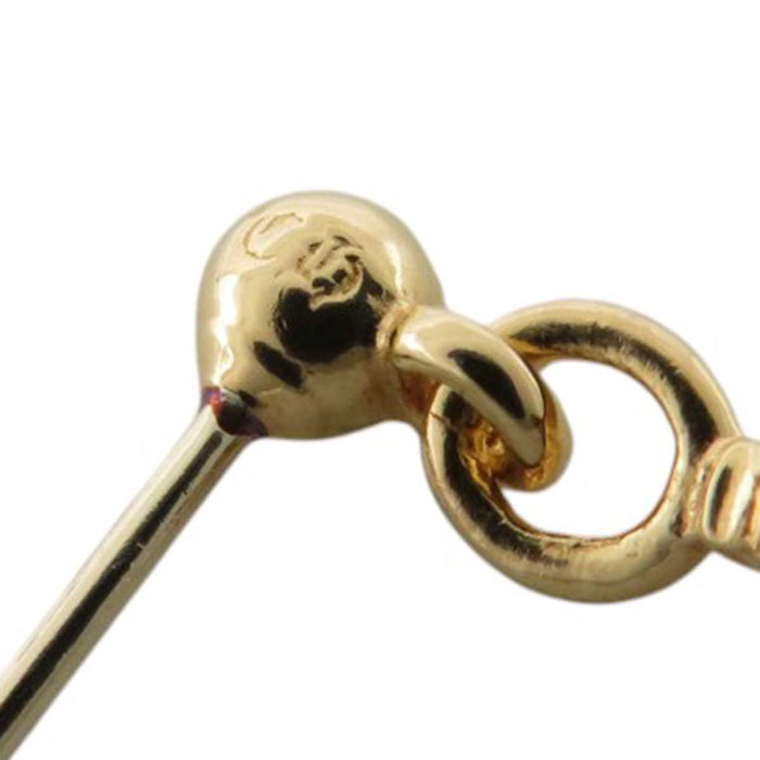 CHROME HEARTS 
22K DRP STCK DGGR CH 
22K Stack Dagger Earring Single Use