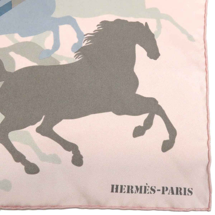 ERMETE 
Exlibris camouflage sciarpa grande seta cavallo 
'Kare 90 EX LIBRIS IN CAMOUFLAGE'