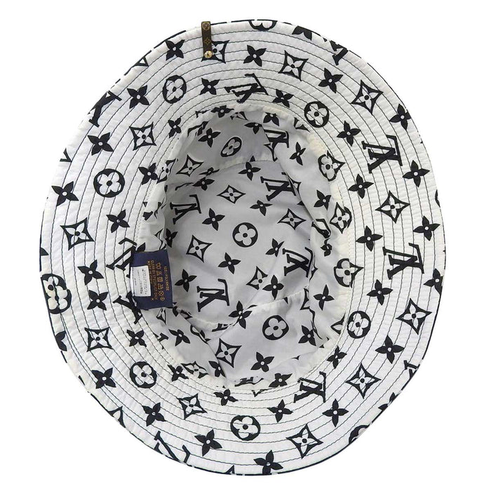 LOUIS VUITTON 
Logo LV reversibile all-over 
Cappello da pescatore in nylon con monogramma