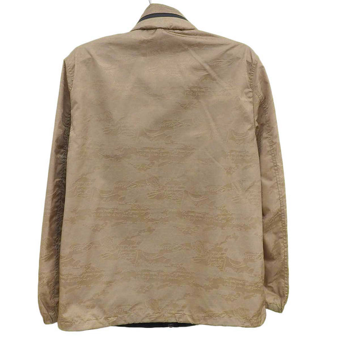 Berluti 
Logo Zip Up Hood Leather 
Scrit Calligraphy Nylon Jacket