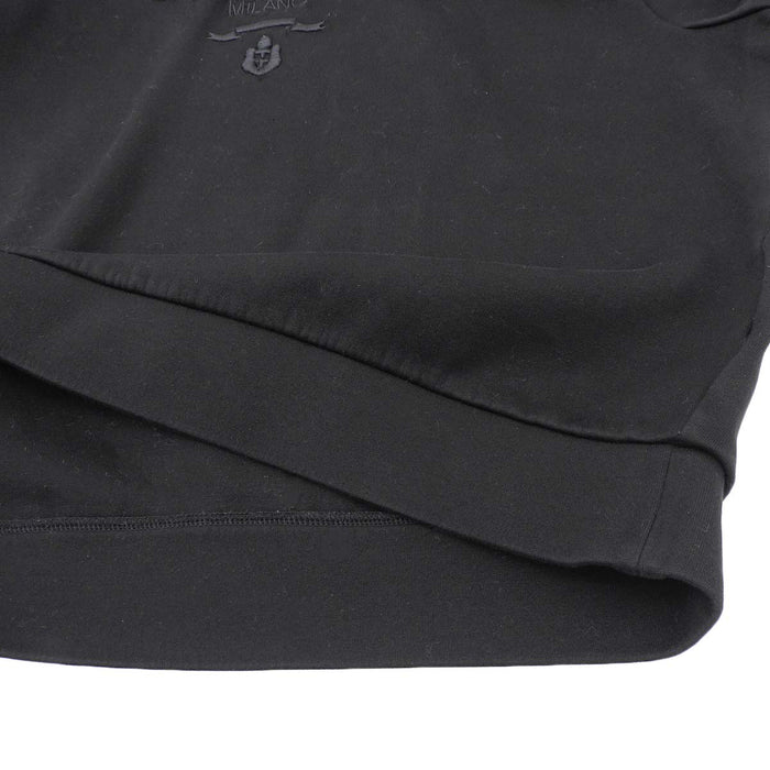 PRADA 
Embroidered Sweat Cotton Hoodie 
logo embroidered hoodie