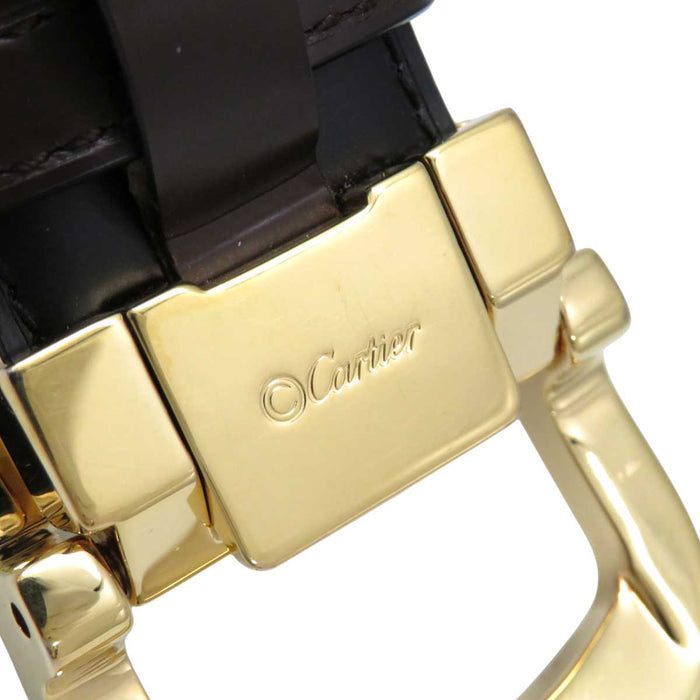 CARTIER 
C buckle in gold-colored metal 
C Aronge Reversible Leather Belt 30MM