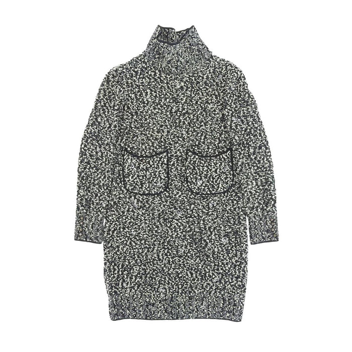 CHANEL
COCO CC Logo Coco Button High Neck Wool
Coco Mark Tweed Knit Dress
