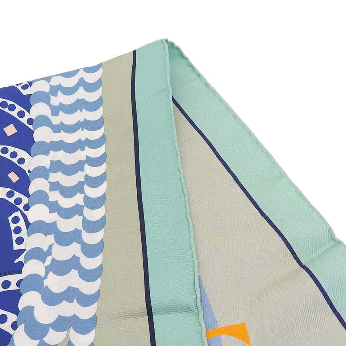 HERMES 
Silk Large 
'Kare 90 Gaucho Saddle Scarf'