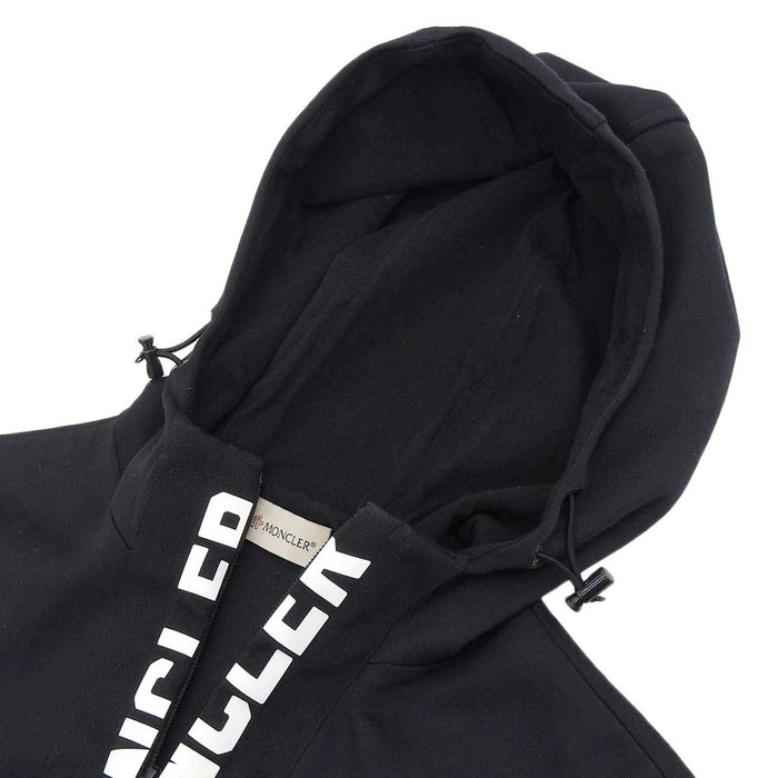 MONCLER 
Patch Logo Sweat Hoodie Nylon Blend Cotton Blend 
MAGLIA CARDIGAN Maglia Zip-Up Parka