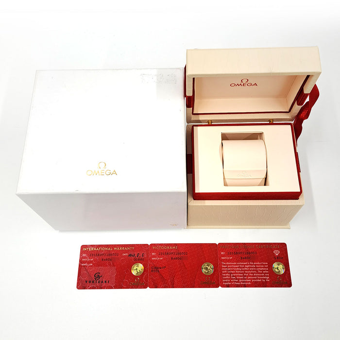 OMÉGA 
Seamaster Aqua Terra lunette en diamant cadran nacre 
Boîte avec garantie