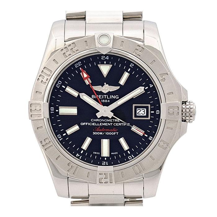 BREITLING 
Avenger II GMT Date 
With box and warranty card Avenger 2