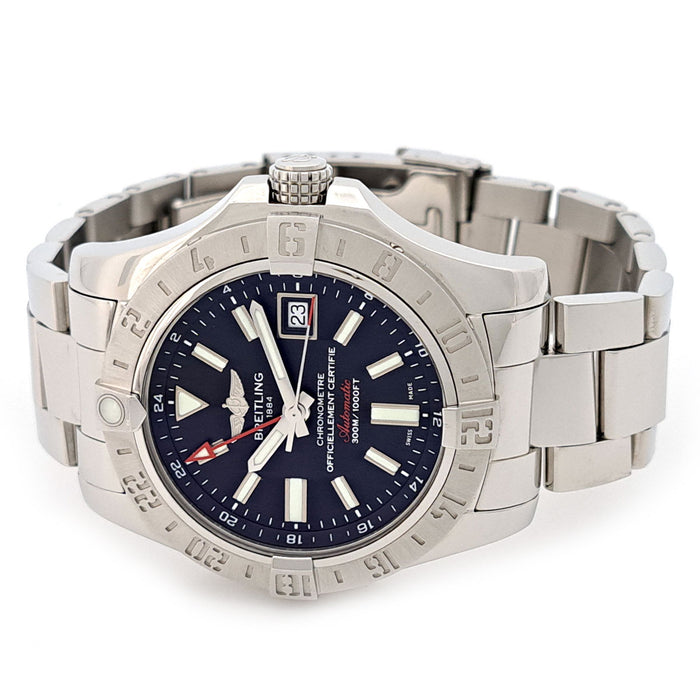 BREITLING 
Avenger II GMT Date 
With box and warranty card Avenger 2