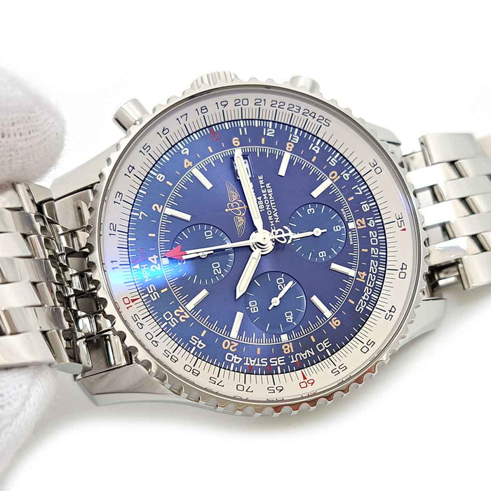 BREITLING 
ナビタイマー ワールド クロノグラフ デイト 
箱ギャラ付