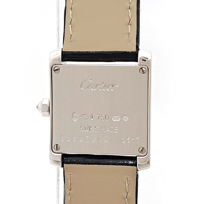 CARTIER 
坦克法式 SM 鋪鑲鑽石錶盤系列