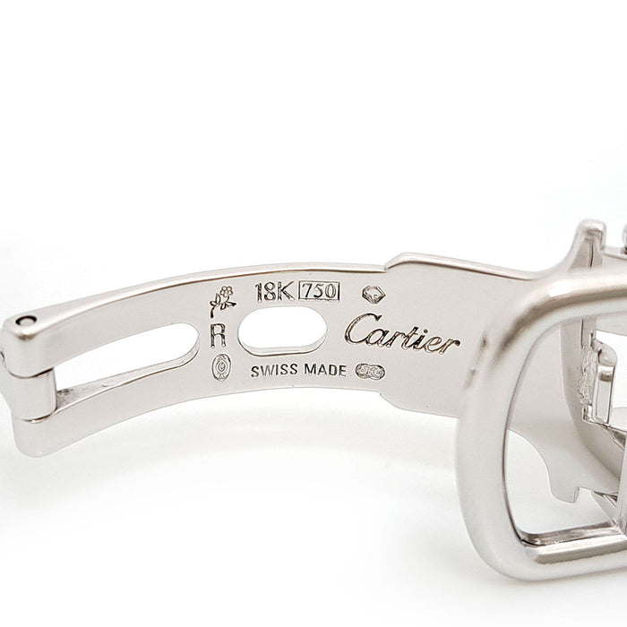 CARTIER 
坦克法式 SM 鋪鑲鑽石錶盤系列