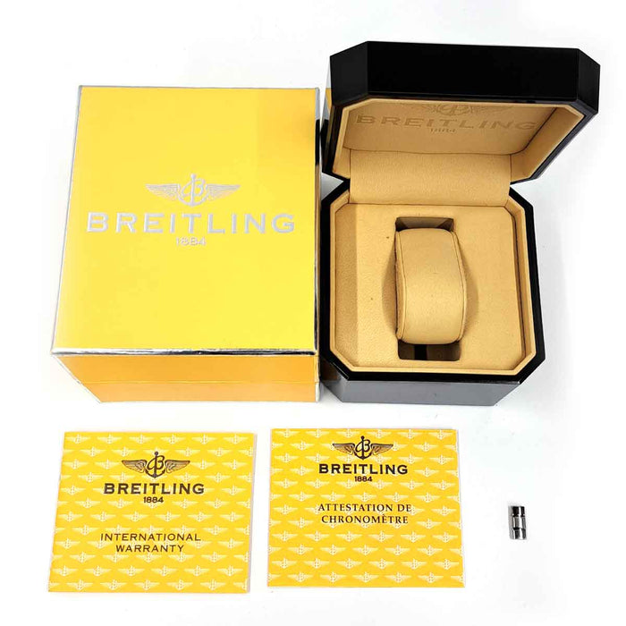 BREITLING 
Superocean Chronograph Day-Date 
With Box and Warranty Card