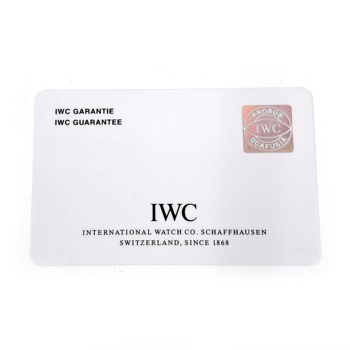 IWC Portofino Automatic Date with Warranty Card