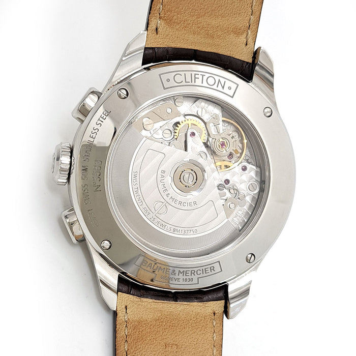 Baume & Mercier 
クリフトン デイデイト クロノグラフ 
箱ギャラ付