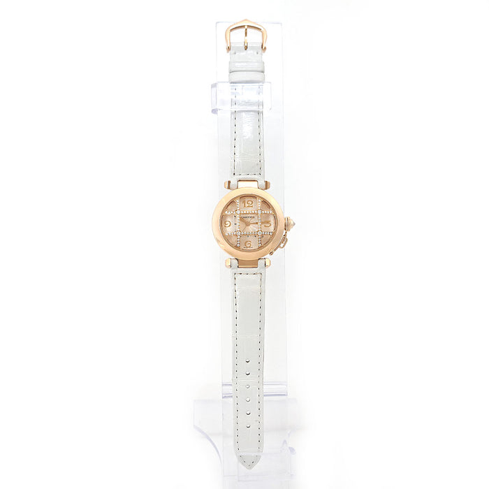 CARTIER 
パシャ コンヴェックスグリッドダイヤ デイト