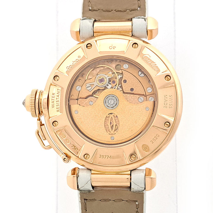 CARTIER 
パシャ コンヴェックスグリッドダイヤ デイト
