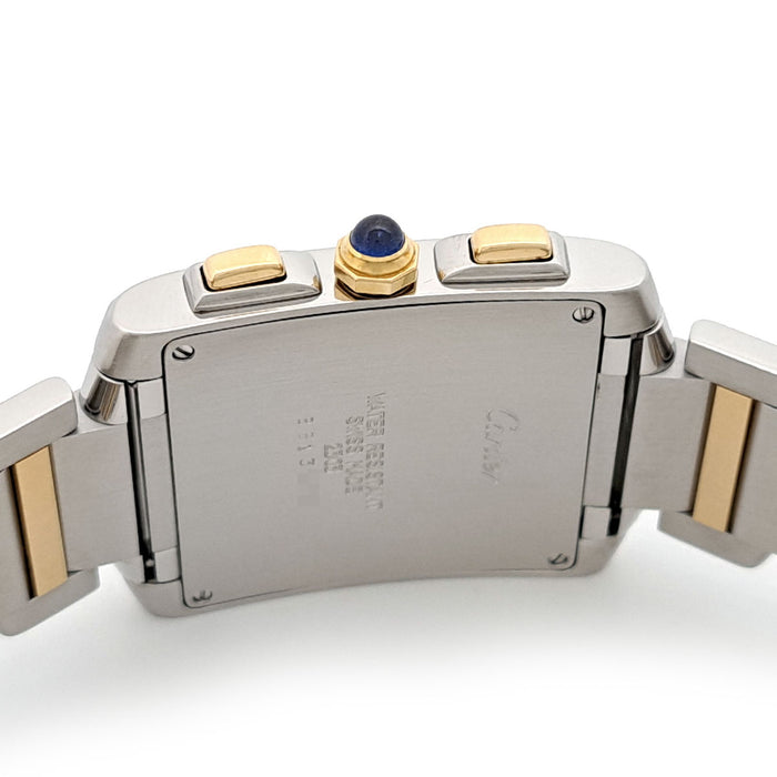 CARTIER
Tank Française XL Chronograph
Overhauled by Cartier with box and warranty card