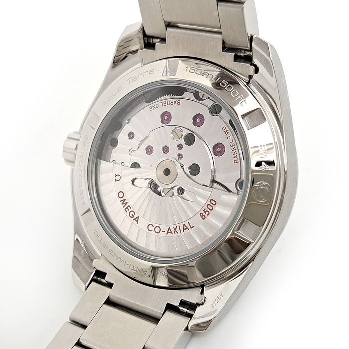OMEGA Seamaster Aqua Terra Shell Dial Index Diamond Date With Guarantee