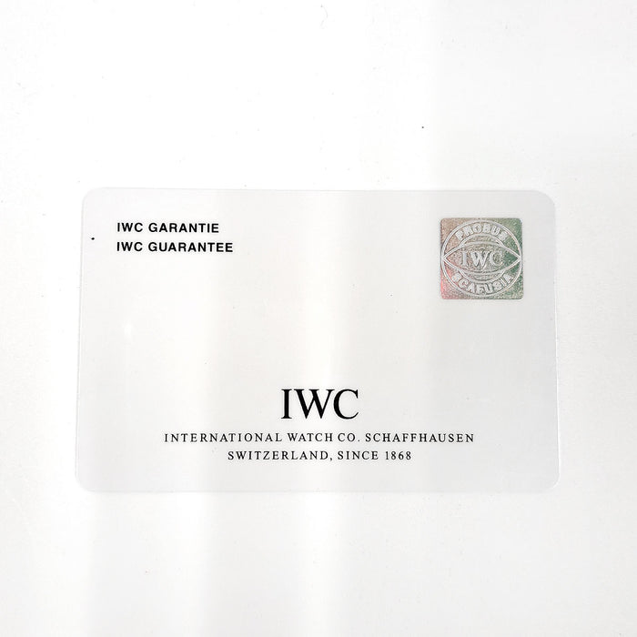 IWC Portofino Chronograph Day-Date with Guarantee Card