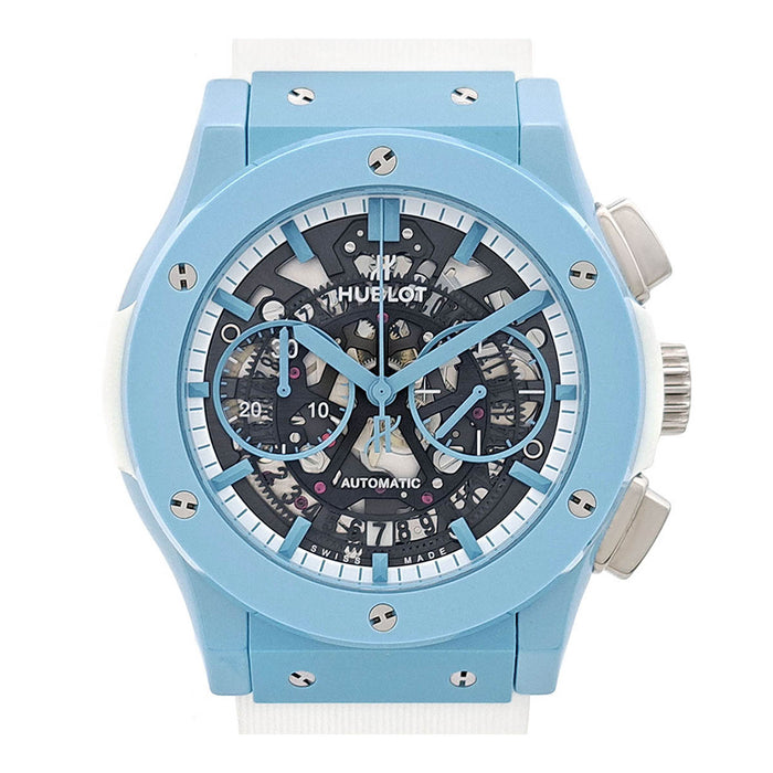 HUBLOT
Classic Aero Fusion Chronograph Light Blue Ceramic
With Box and Warranty Card