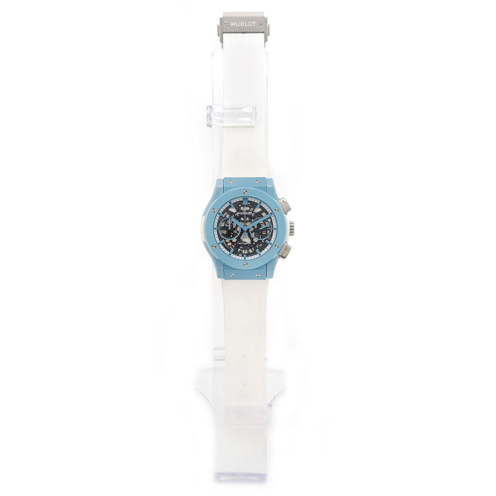 HUBLOT
Classic Aero Fusion Chronograph Light Blue Ceramic
With Box and Warranty Card