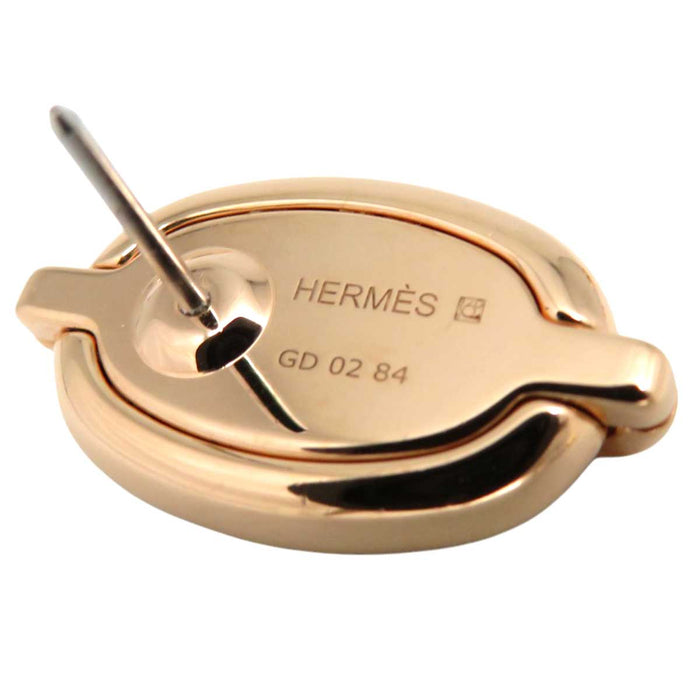 HERMES 
シェーヌダンクル ピンクゴールドカラーメタル 
ミニ マイヨン ピアス