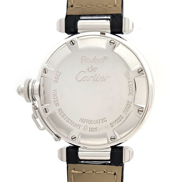 CARTIER 
Pasha 鑽石錶圈 
附盒及保卡