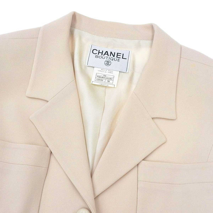 CHANEL 
COCO Coco Button 97C 
Coco Mark Vintage Wool Jacket