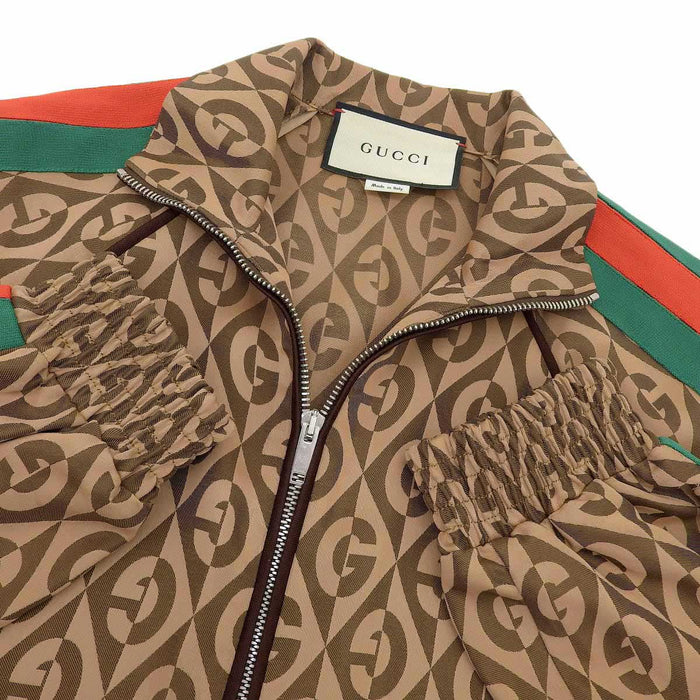 GUCCI 
All-over pattern 
G Rhombus Track Jacket 
Web Line