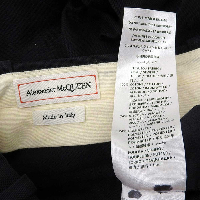 Alexander McQueen 
Alexander McQueen コットン 
ロゴ エンブロイダリー スラックス