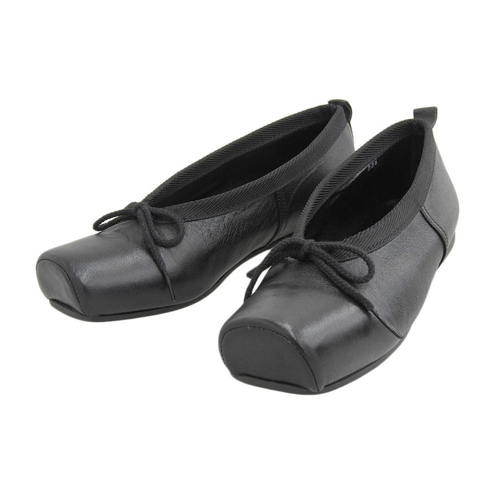 COMME des GARCONS リボン バレエシューズ レザー フラット