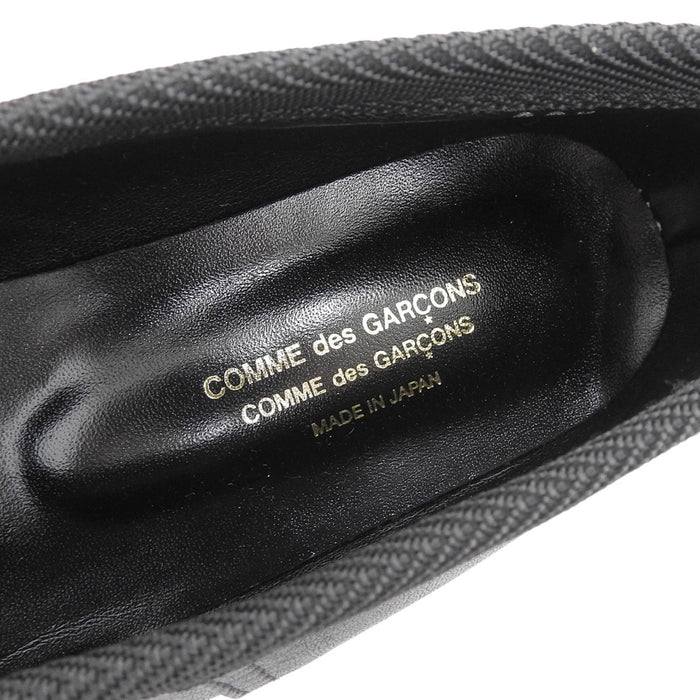 COMME des GARCONS 
リボン バレエシューズ 
レザー フラット パンプス